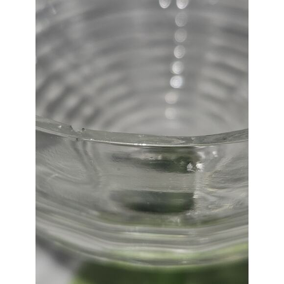 2 Anchor Hocking Circle Green Champagne Sherbert Depression Uranium Glasses - Picture 6 of 6